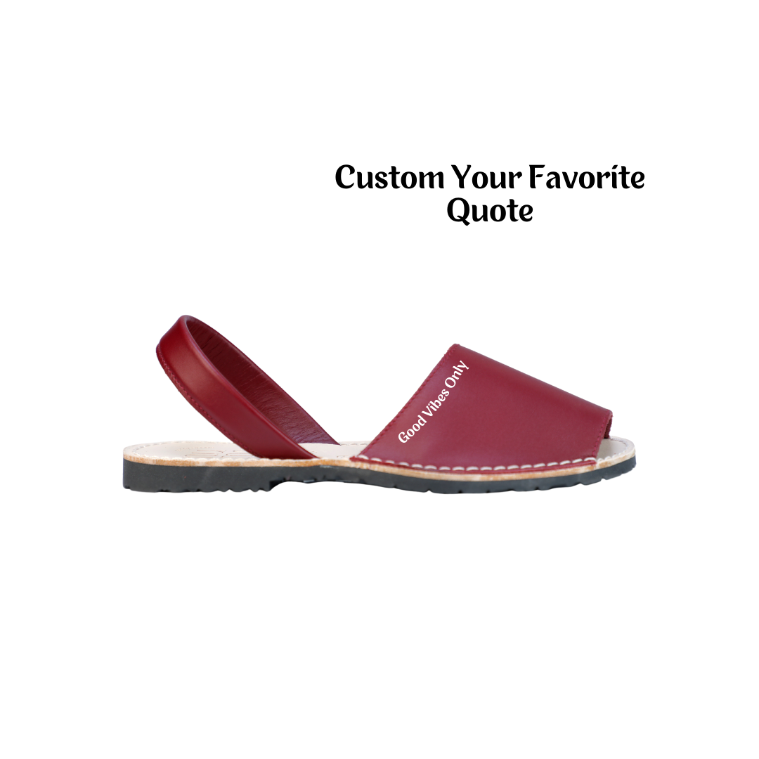 Custom Quotes On Numas Avarcas Burgundy