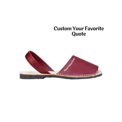 Custom Quotes On Numas Avarcas Burgundy
