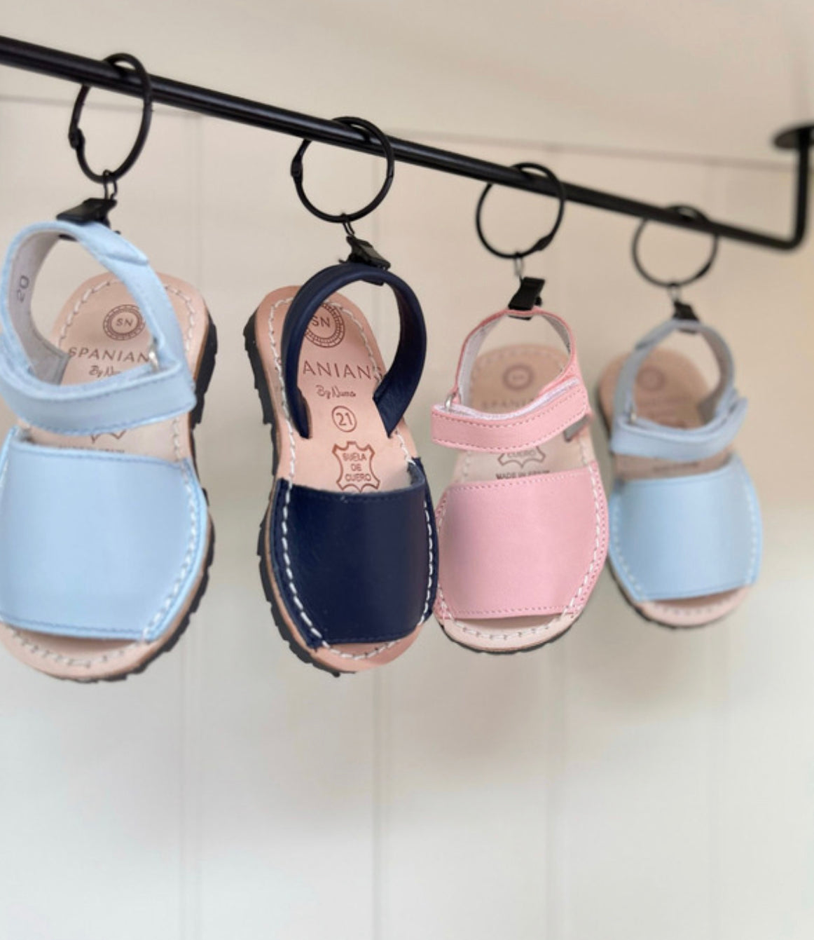 Rose Baby Leather Velcro Strap Kids