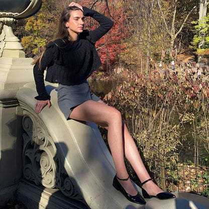 Black Ballet Flats