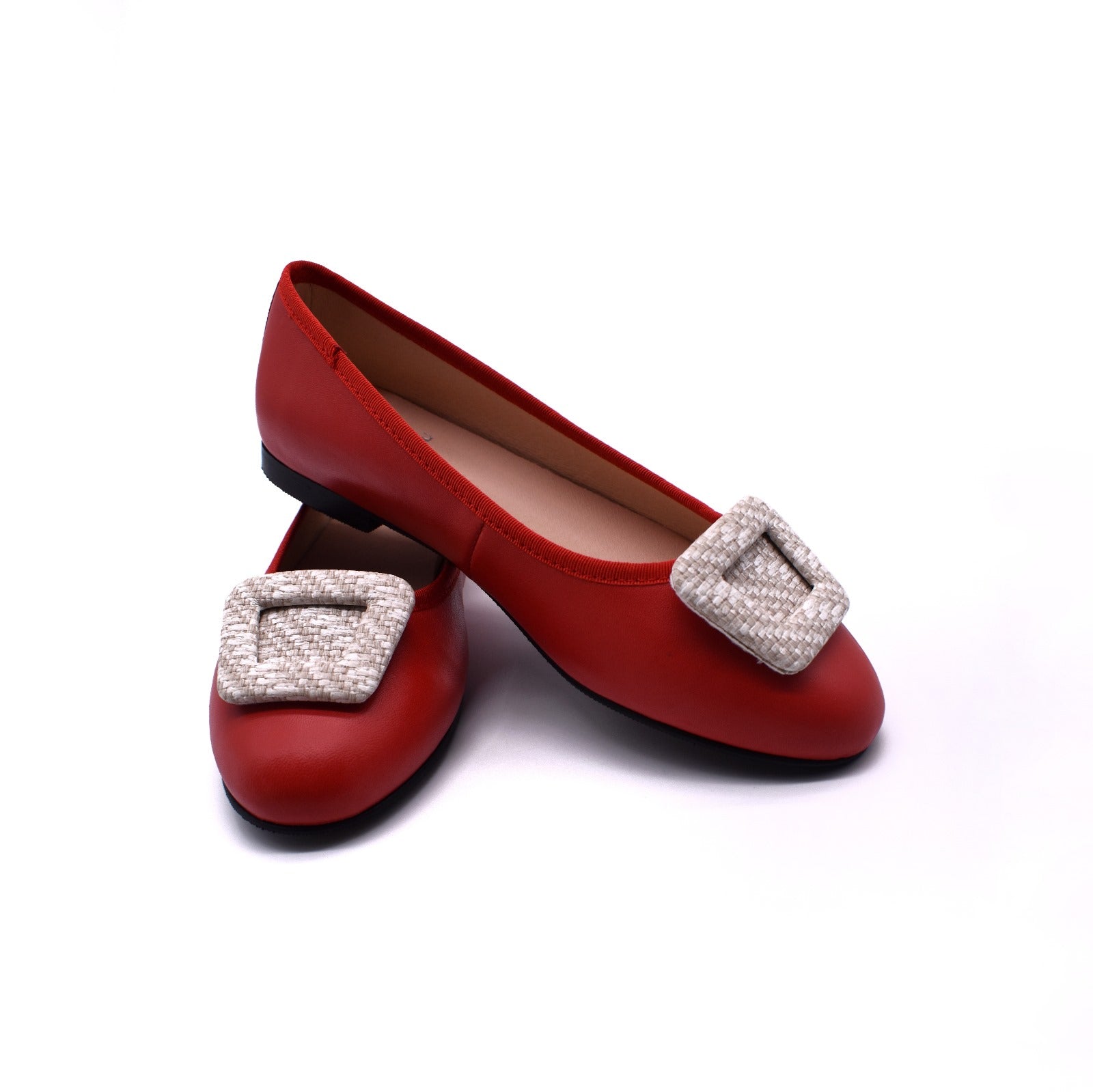 Red Ballet Flats