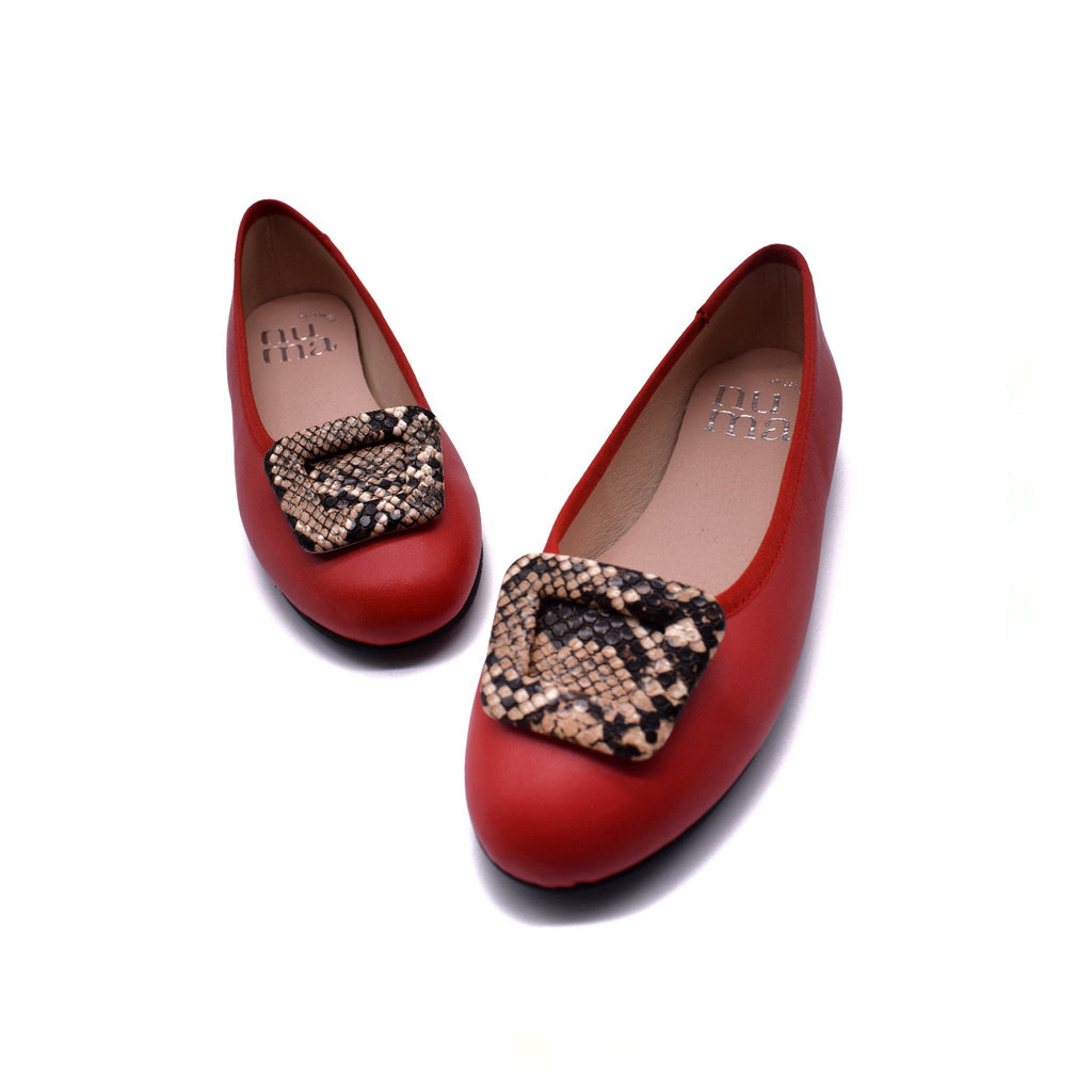 Red Ballet Flats