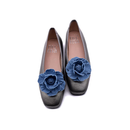 Grey Ballet Flats