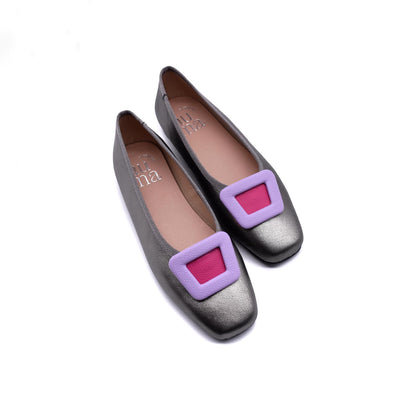 Grey Ballet Flats