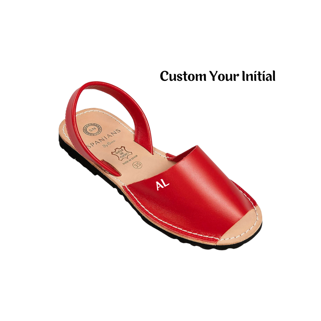 Custom Initials On Numas Avarcas Red