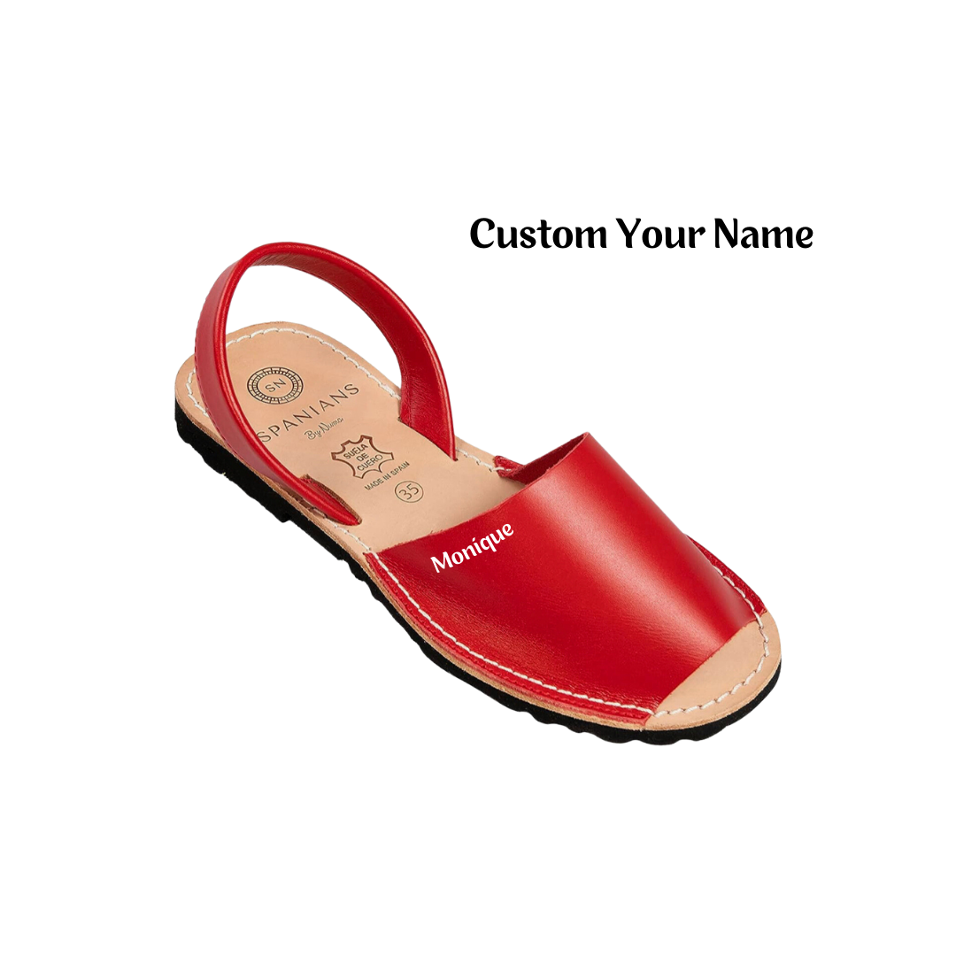 Custom Name On Numas Avarcas Red