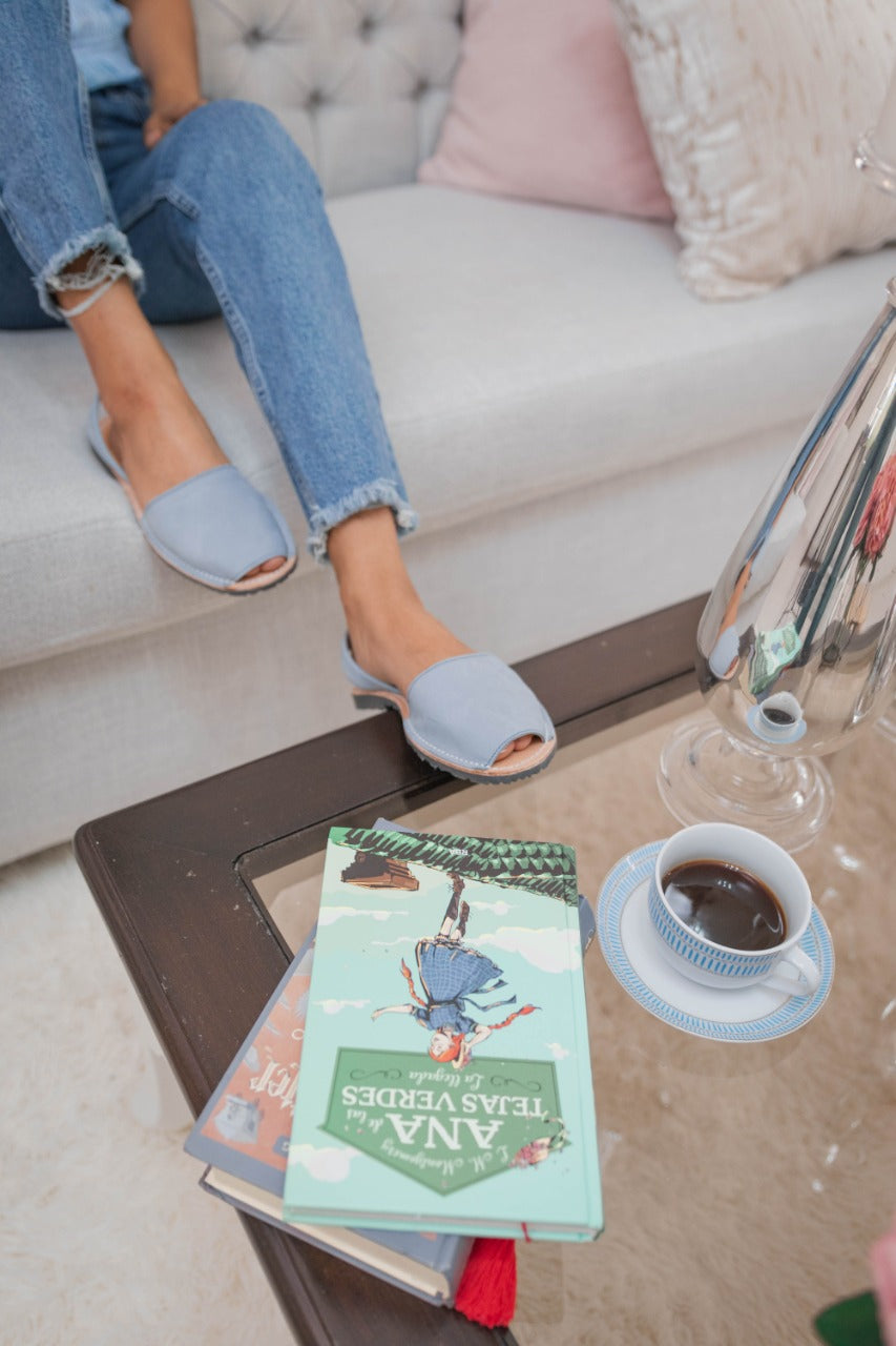 Vintage Blue Avarca Women Flat