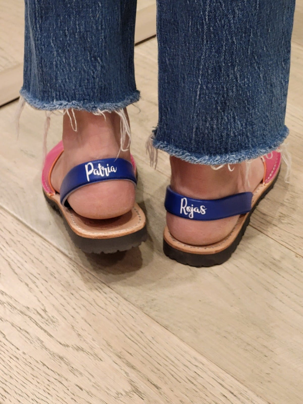 Custom Initials On Numas Avarcas Burgundy