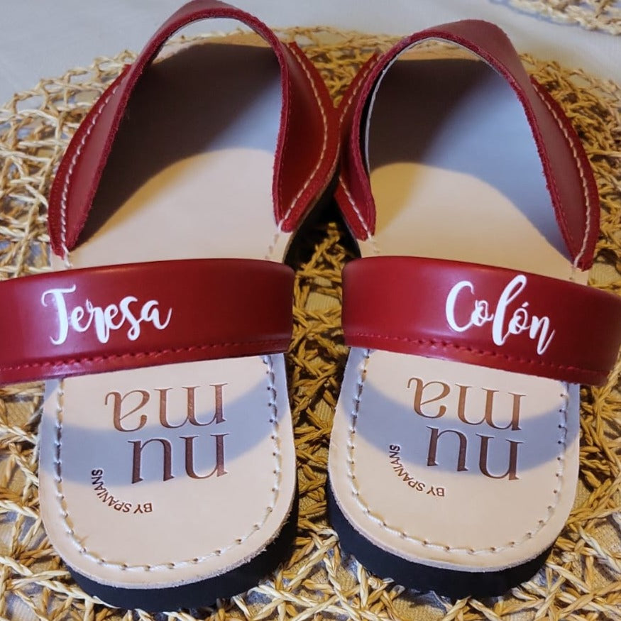 Custom Name On Numas Avarcas Olive