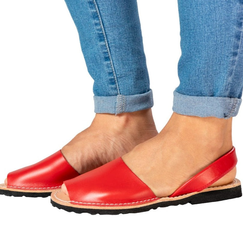 Red Avarca Women Flat