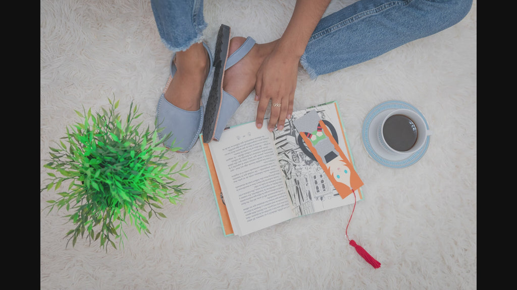 Orange Authentic Leather Sandals Flat OUTLET