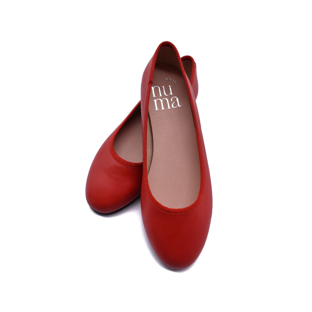 Red Ballet Flats