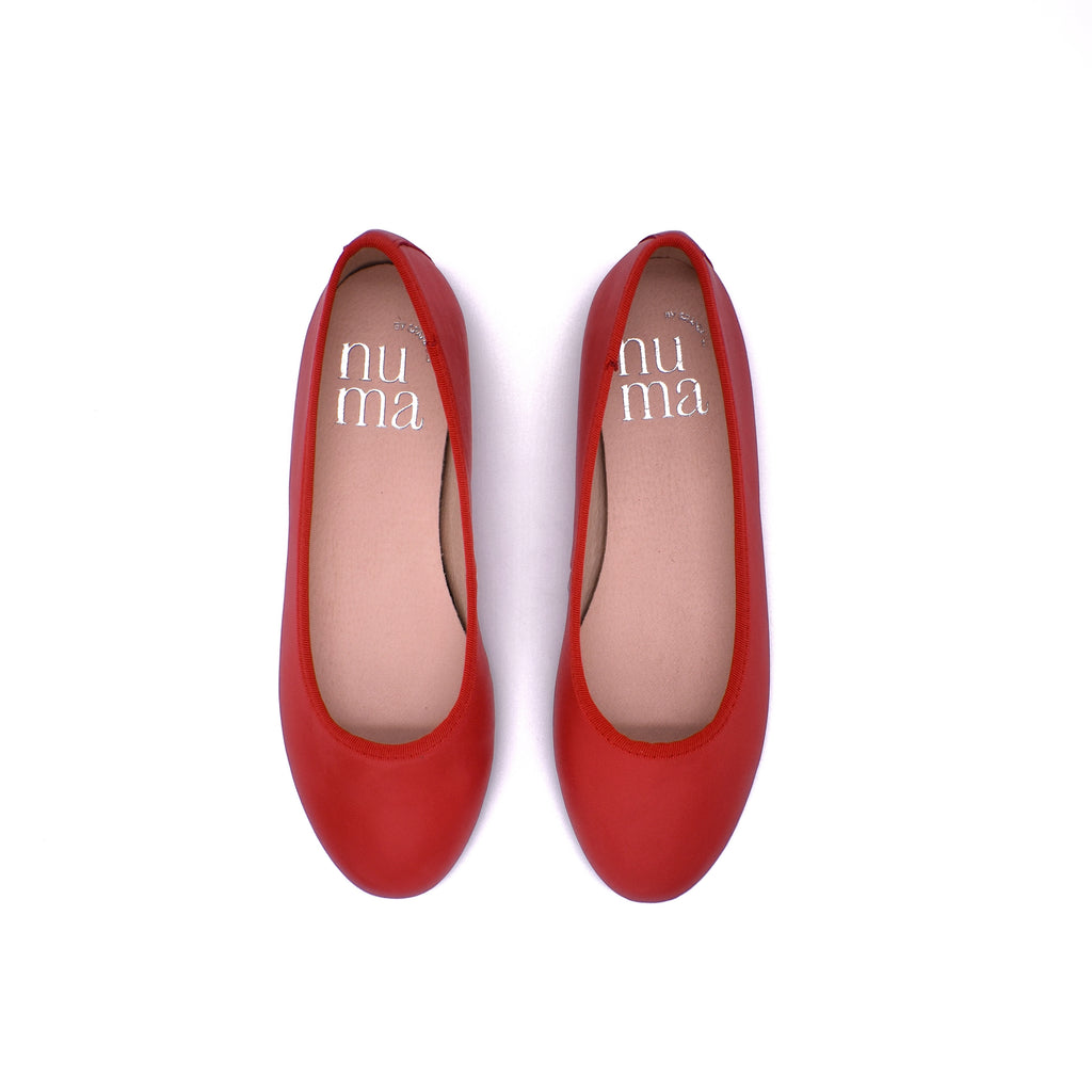 Red Ballet Flats